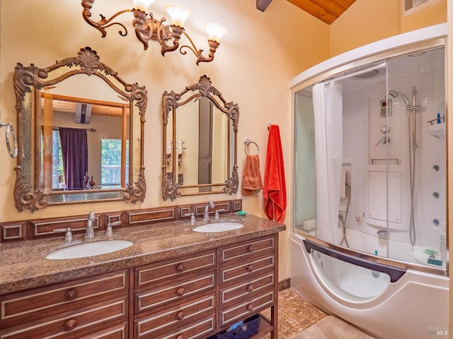 7701 Signal Ridge Rd, Philo, CA 95466 - full bath featuring double vanity