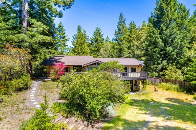 7701 Signal Ridge Rd, Philo, CA 95466 - gate with a view of trees