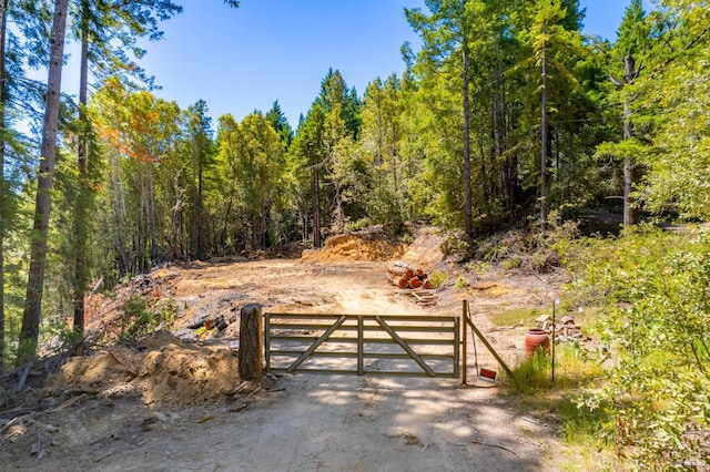 7701 Signal Ridge Rd, Philo, CA 95466 - gate with a view of trees