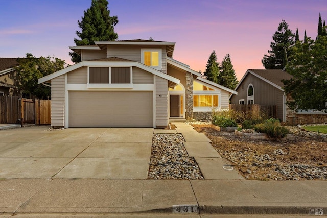 431 Inverness Way, Vacaville, CA 95687 - mid-century inspired home featuring concrete driveway and stone siding