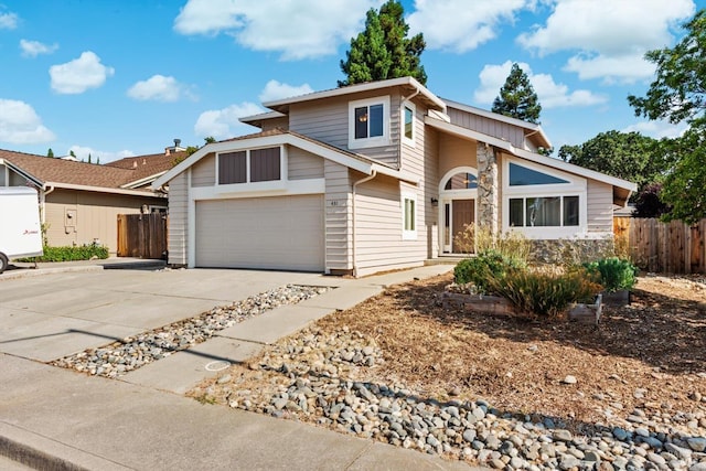 431 Inverness Way, Vacaville, CA 95687 - mid-century inspired home featuring driveway, an attached garage, and stone siding