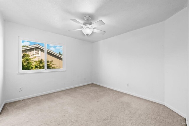 431 Inverness Way, Vacaville, CA 95687 - spare room featuring carpet floors, baseboards, and ceiling fan