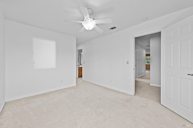 431 Inverness Way, Vacaville, CA 95687 - spare room featuring light colored carpet, ceiling fan, baseboards, and a smoke detector