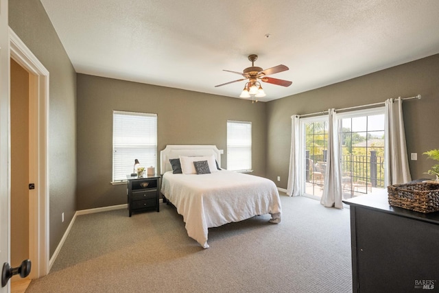 1238 Darling St, Napa, CA 94558 - carpeted bedroom featuring access to exterior and a ceiling fan