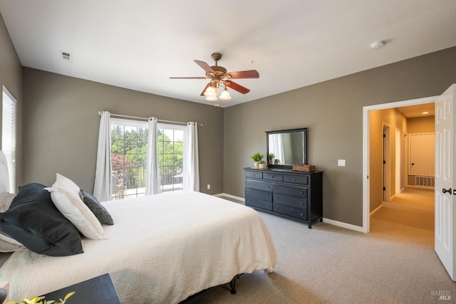 1238 Darling St, Napa, CA 94558 - bedroom with light colored carpet and a ceiling fan