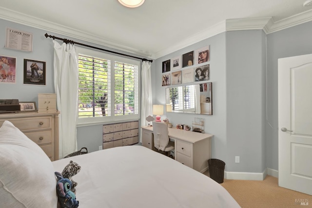2986 Pebble Beach Cir, Fairfield, CA 94534 - carpeted bedroom featuring crown molding and baseboards