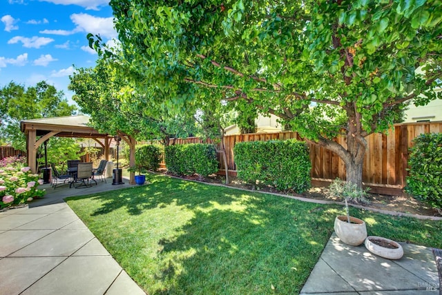 2986 Pebble Beach Cir, Fairfield, CA 94534 - view of yard with a gazebo and a patio