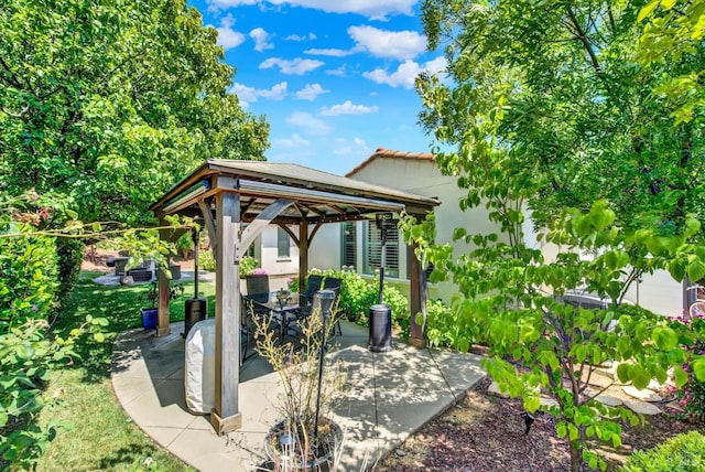 2986 Pebble Beach Cir, Fairfield, CA 94534 - view of patio / terrace with a gazebo and outdoor dining area