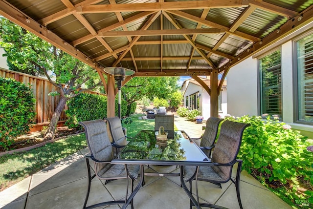 2986 Pebble Beach Cir, Fairfield, CA 94534 - view of patio / terrace with a gazebo and outdoor dining area