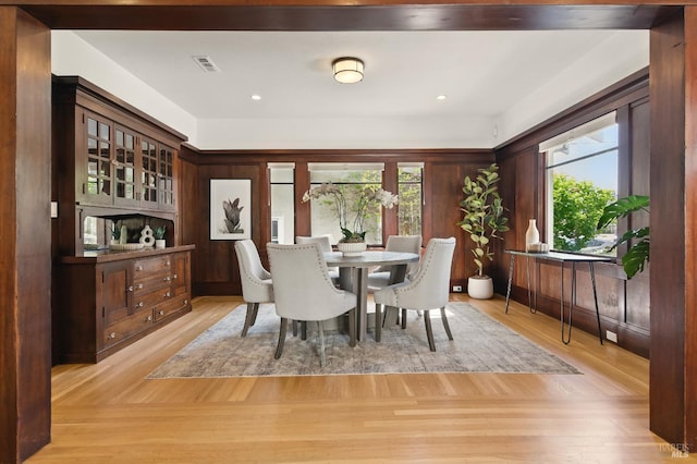1572 Vista St, Oakland, CA 94602 - dining space featuring light wood-style flooring and recessed lighting