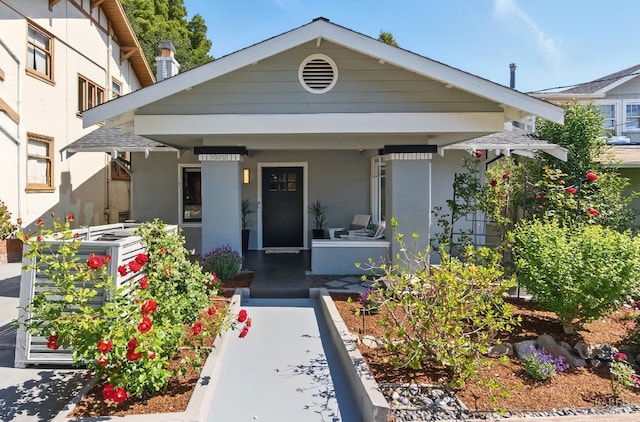1572 Vista St, Oakland, CA 94602 - bungalow-style home with stucco siding and covered porch