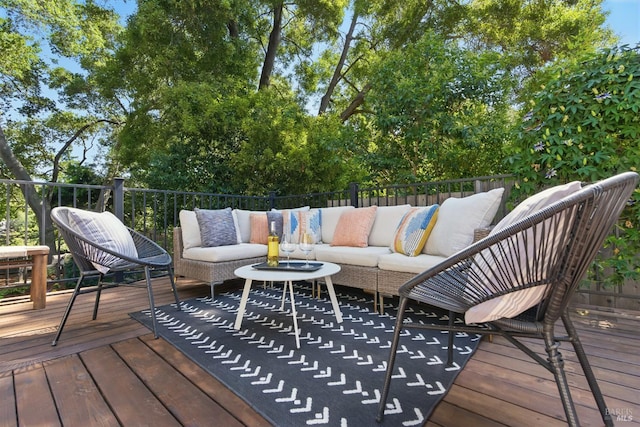 1572 Vista St, Oakland, CA 94602 - wooden deck with outdoor lounge area