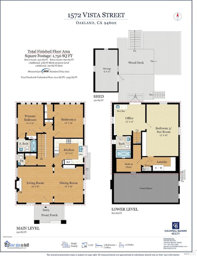 1572 Vista St, Oakland, CA 94602 - view of room layout