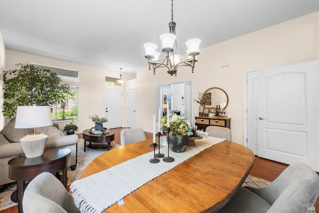 2832 Parkview Ter, Fairfield, CA 94534 - dining room with a chandelier and wood finished floors
