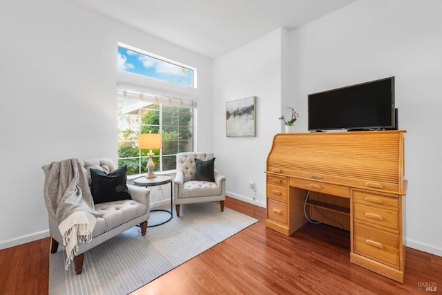 2832 Parkview Ter, Fairfield, CA 94534 - office area featuring wood finished floors and baseboards