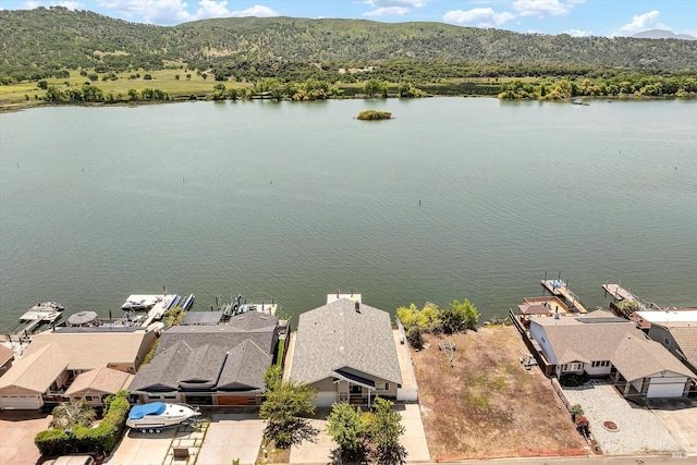 13201 Keys Blvd, Clearlake Oaks, CA 95423 - aerial perspective of suburban area with a water and mountain view