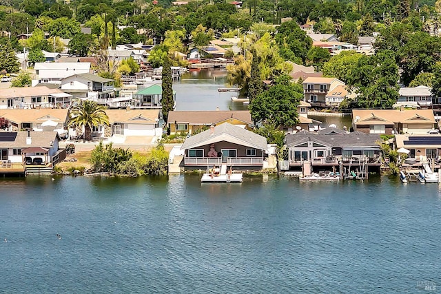 13201 Keys Blvd, Clearlake Oaks, CA 95423 - aerial view of residential area featuring a large body of water