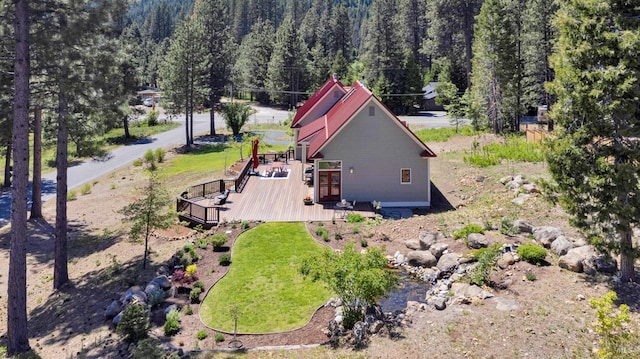 9 Spring Meadows Rd, Mccloud, CA 96507 - aerial view of property and surrounding area featuring a forest