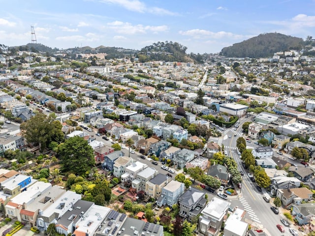 169 Forest Side Ave, San Francisco, CA 94127 - aerial view of residential area featuring a mountain backdrop