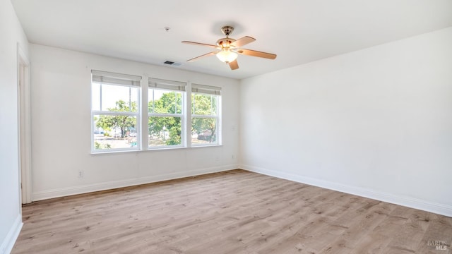 9149 Windsor Rd, Windsor, CA 95492 - spare room featuring a ceiling fan and light wood finished floors