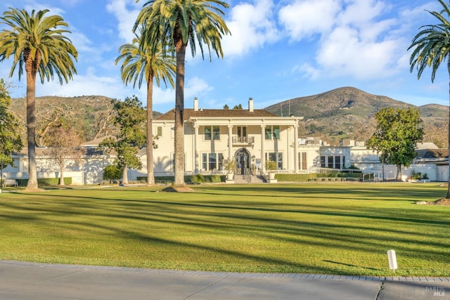 848 Acorn Way, Napa, CA 94558 - view of front of property featuring a mountain view and a front lawn