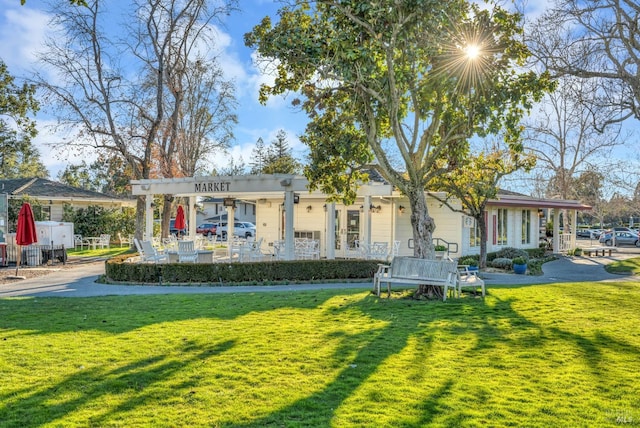 848 Acorn Way, Napa, CA 94558 - view of front of house featuring a front lawn and a patio