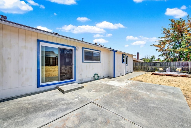201 Pamela Ct, Vallejo, CA 94589 - rear view of property featuring a patio area, a fenced backyard, and crawl space