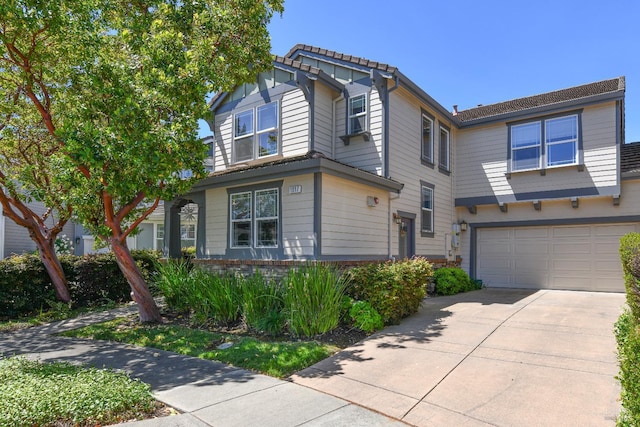 1617 Pear Tree Ln, Napa, CA 94558 - view of front of property with a garage and concrete driveway