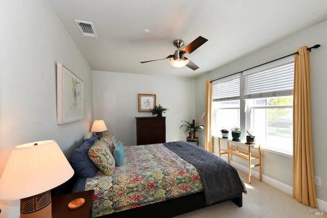 1617 Pear Tree Ln, Napa, CA 94558 - carpeted bedroom with baseboards and a ceiling fan