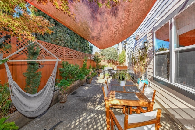 1617 Pear Tree Ln, Napa, CA 94558 - fenced backyard with outdoor dining area and a patio area