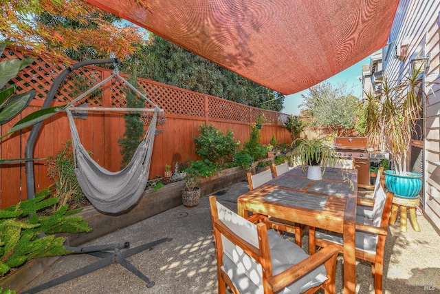 1617 Pear Tree Ln, Napa, CA 94558 - fenced backyard featuring outdoor dining space, a patio area, and a grill