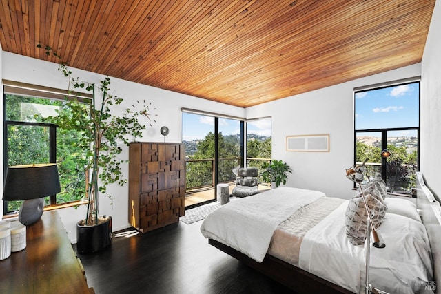 11 Crest Rd, Belvedere, CA 94920 - bedroom featuring wood ceiling and wood finished floors