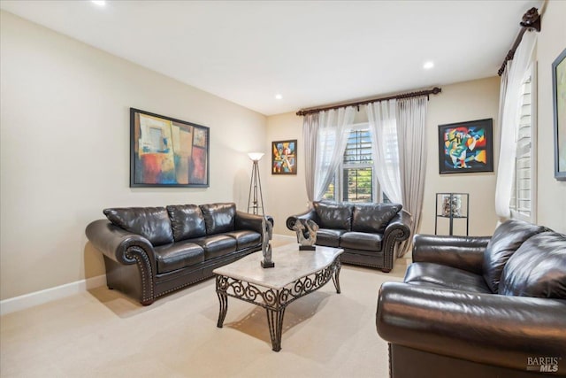 428 Lloyd Ct, Benicia, CA 94510 - living area with recessed lighting, baseboards, and light carpet