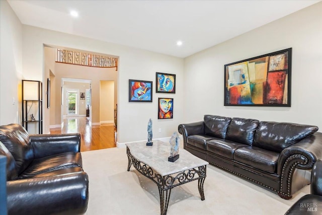 428 Lloyd Ct, Benicia, CA 94510 - living room featuring wood finished floors, recessed lighting, and baseboards