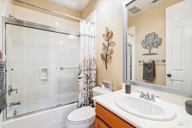 428 Lloyd Ct, Benicia, CA 94510 - full bathroom with vanity, combined bath / shower with glass door, and toilet