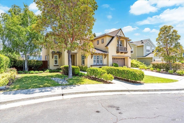 428 Lloyd Ct, Benicia, CA 94510 - view of front of home featuring stucco siding, a garage, and concrete driveway