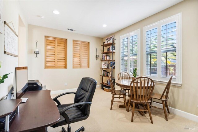 428 Lloyd Ct, Benicia, CA 94510 - carpeted office featuring baseboards and recessed lighting
