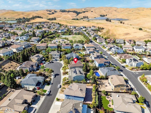 428 Lloyd Ct, Benicia, CA 94510 - aerial view of property's location with nearby suburban area and mountains