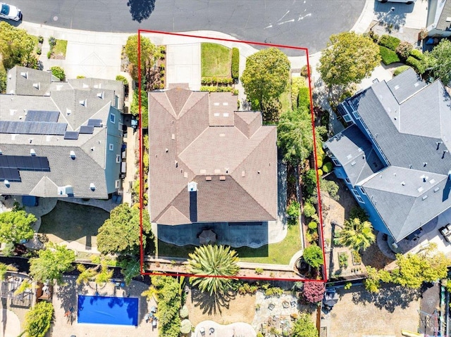 428 Lloyd Ct, Benicia, CA 94510 - aerial view of residential area featuring property boundaries highlighted