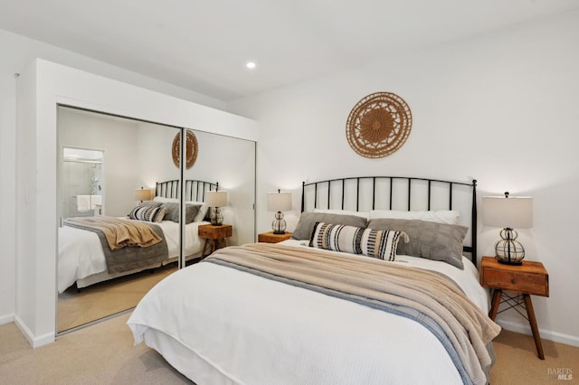 100 Lucky Dr Unit 109, Corte Madera, CA 94925 - bedroom with carpet floors, baseboards, and recessed lighting