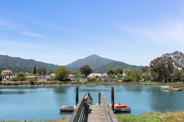 100 Lucky Dr Unit 109, Corte Madera, CA 94925 - dock with a water and mountain view