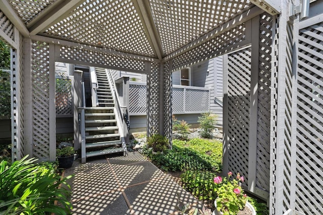 100 Lucky Dr Unit 109, Corte Madera, CA 94925 - wooden deck with stairs and a patio