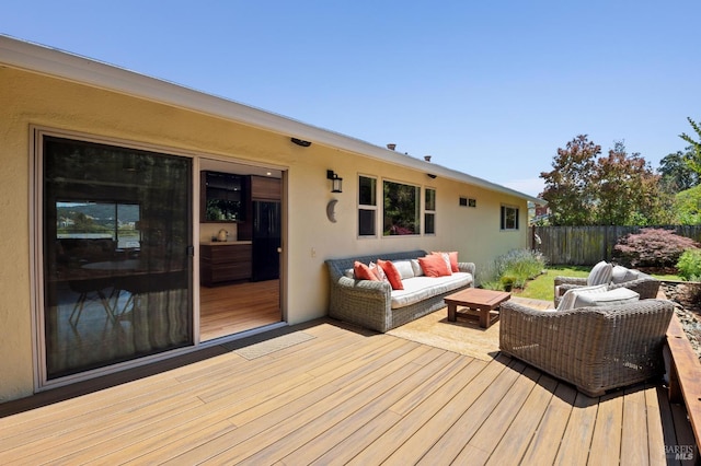 594 Tanbark Ter, San Rafael, CA 94903 - wooden terrace featuring an outdoor hangout area