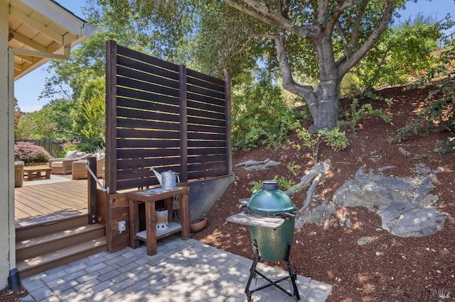 594 Tanbark Ter, San Rafael, CA 94903 - view of patio / terrace with a deck