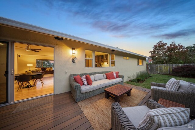 594 Tanbark Ter, San Rafael, CA 94903 - wooden terrace featuring outdoor lounge area