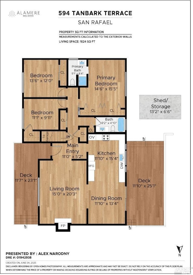 594 Tanbark Ter, San Rafael, CA 94903 - room layout