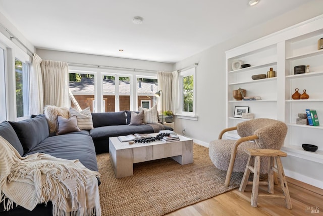 304 Laurel Way, Mill Valley, CA 94941 - living room with wood finished floors and built in features