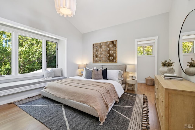 304 Laurel Way, Mill Valley, CA 94941 - bedroom featuring lofted ceiling and light wood-style floors