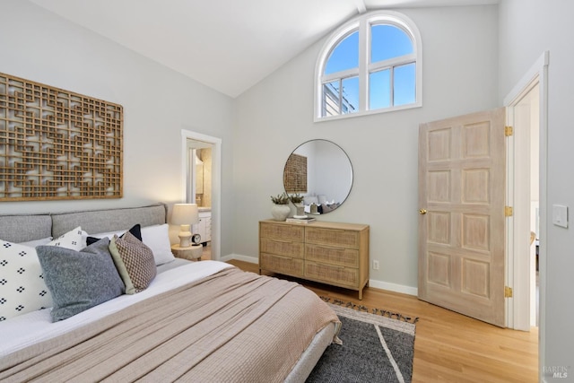 304 Laurel Way, Mill Valley, CA 94941 - bedroom with wood finished floors and high vaulted ceiling