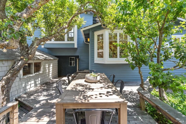 304 Laurel Way, Mill Valley, CA 94941 - view of patio featuring a deck and outdoor dining area